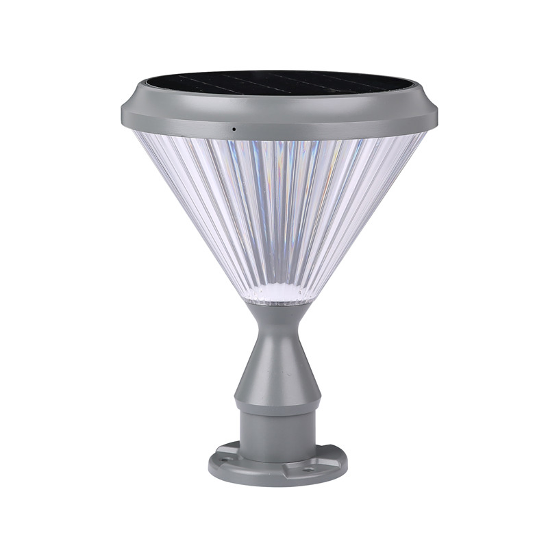 Gate Outside Post Bollard Walkway IP65 Solar Garden Pillar Light