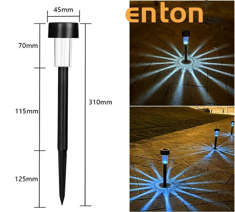 Eco-Friendly Solar Powered Tube Ground Light for Outdoor Use