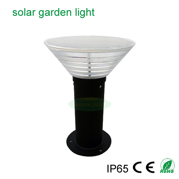Pathway Bollard Light Outdoor LED Solar Gate Post Pillar Light for Garden Lighting