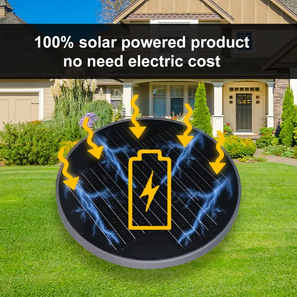 Manufacturer Supplier Factory ODM OEM LED Die-Casting Aluminum High Power Saving IP65 Outdoor Waterproof Solar Post Top Garden Light