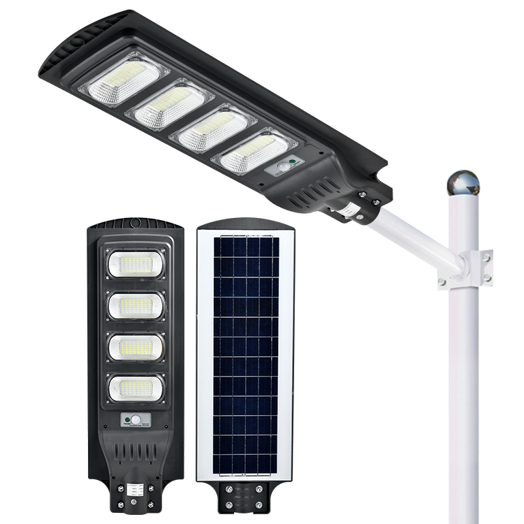 LED Solar Street Lights Outdoor Solar Lamp with 3 Light Mode Waterproof Motion Sensor Security Solar Street Light