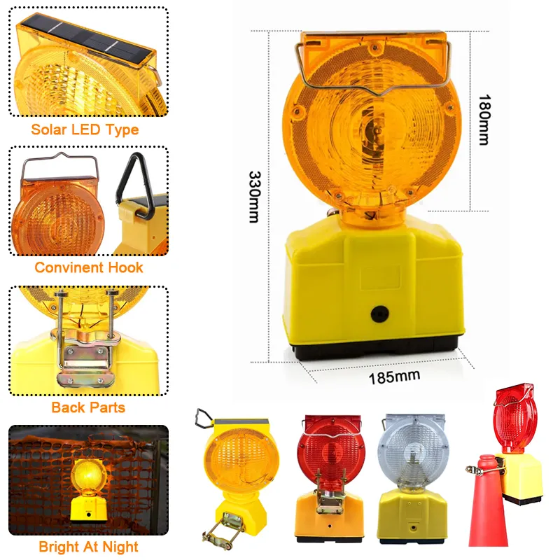 Solar traffic safety warning light