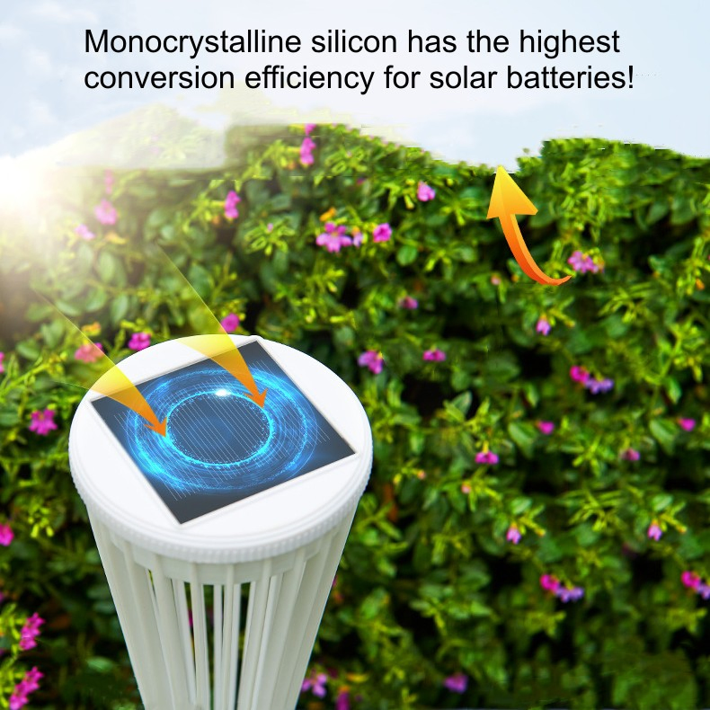 Warm and White Light Color LED Outdoor Garden Villa Solar Bollard Lawn Spike Light for Landscape Lighting