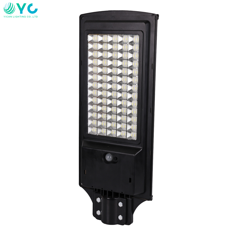 Factory Outdoor Step Induction Waterproof IP66 All in One Integrated Reflector Lamp Intelligent LED Solar Powered Street Light
