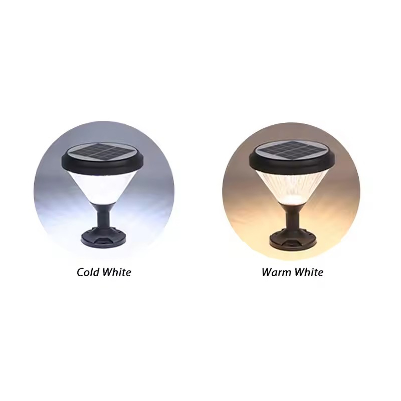 Modern Front Pillar Solar Gate Light Solar LED Pillar Light Outdoor Garden Light Waterproof Design