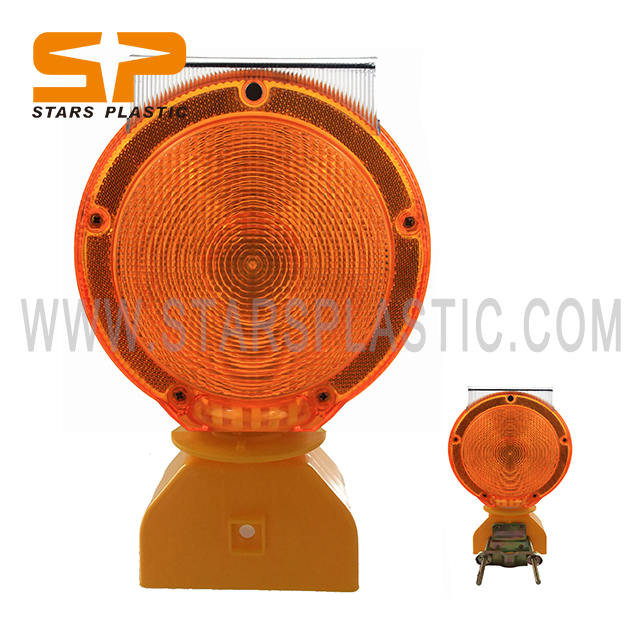 Solar Power High Bright LED Traffic Safety LED Flashing Barricade Warning Light Cone Light