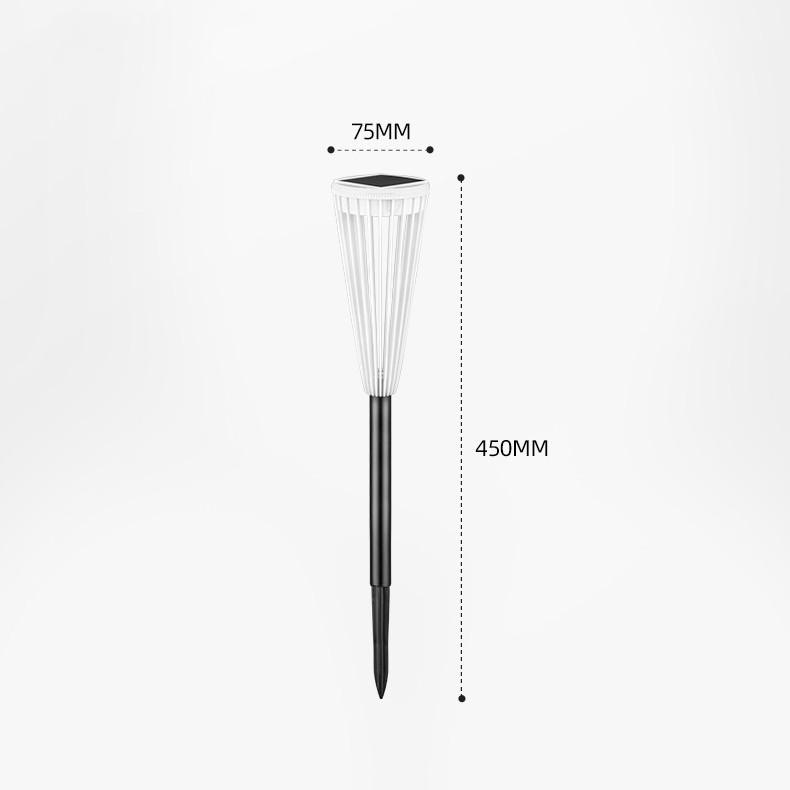 Warm and White Light Color LED Outdoor Garden Villa Solar Bollard Lawn Spike Light for Landscape Lighting