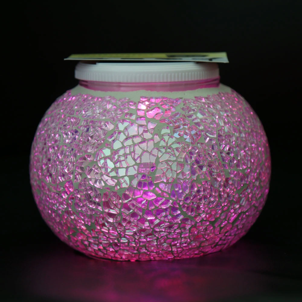 2019 New Multicolorful Ground Wall Solar Round Colorful Decoration Lantern Lamp Light