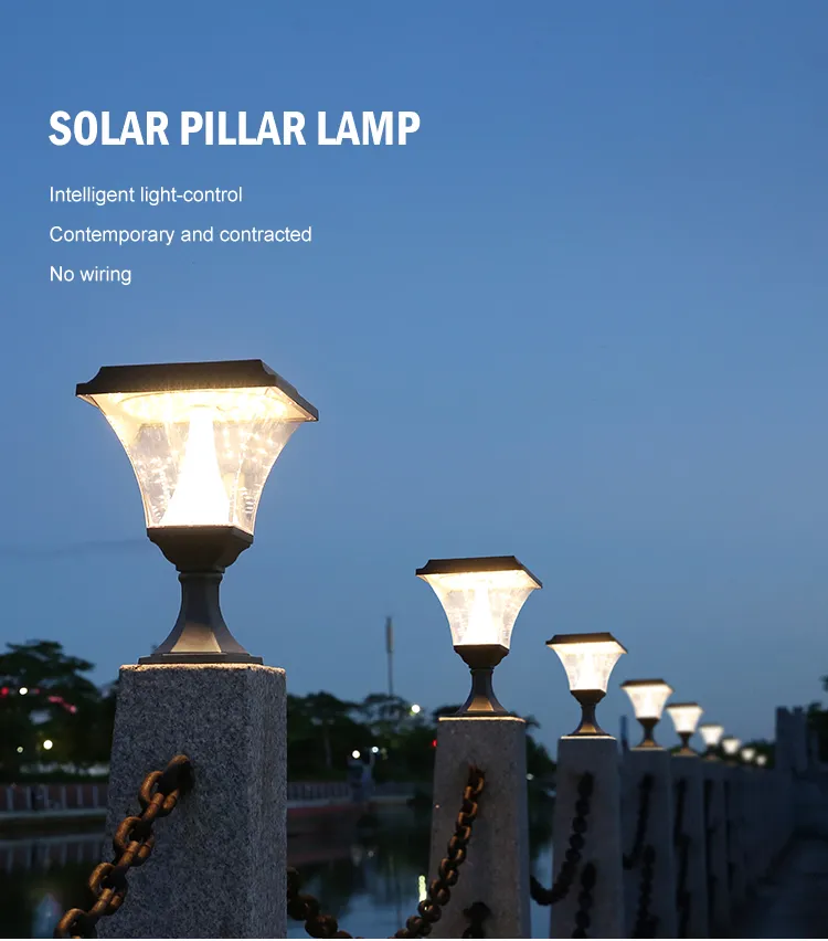 Solar Garden Pillar Light