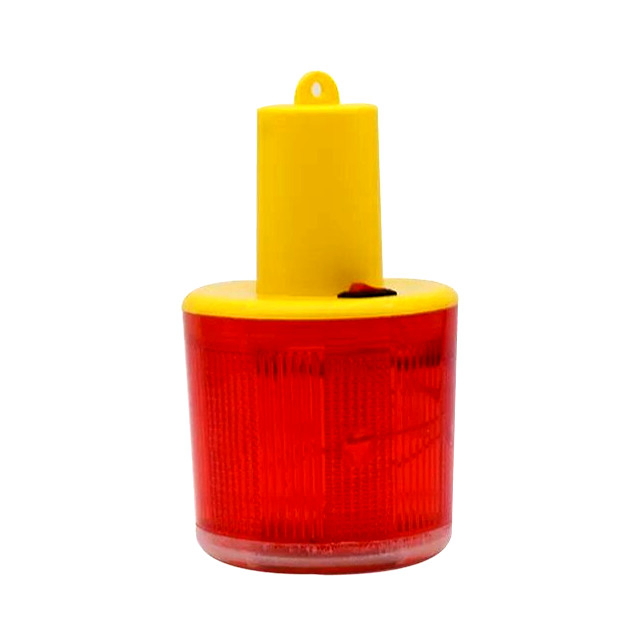 LED Solar Warning Light Flashing Red Traffic Indicator Light