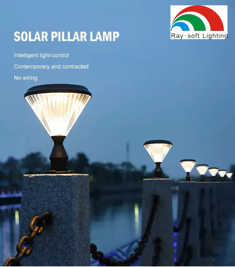 Solar LED Pillar Light