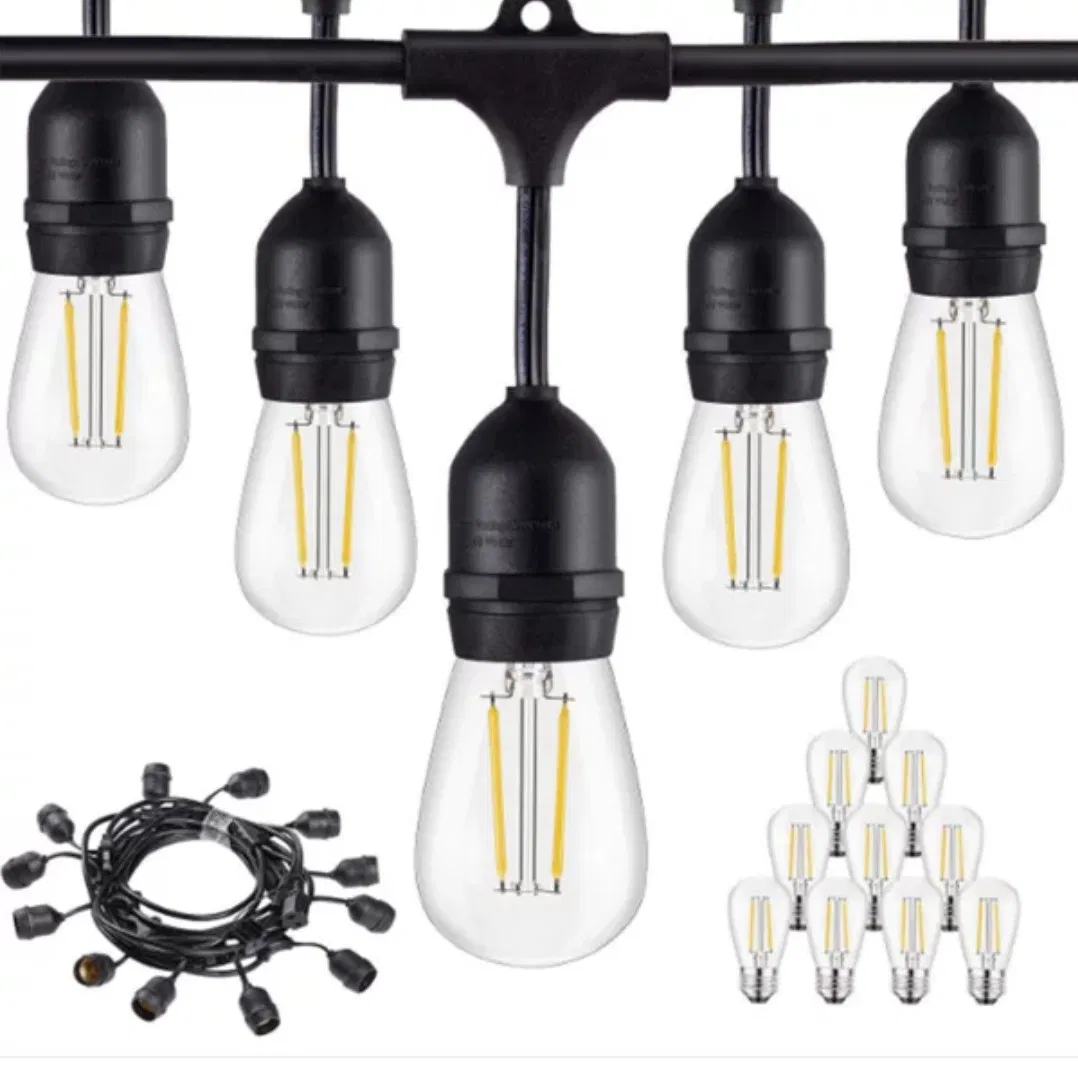 LED 45FT Outdoor Solar String Lights IP65 Christmas Tree Decoration Garland Fairy Light