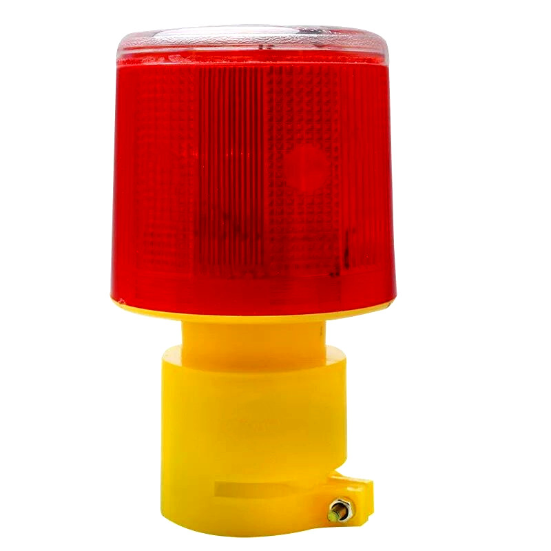 LED Solar Warning Light Flashing Red Traffic Indicator Light