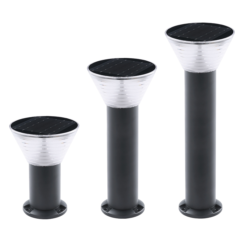 Aluminum Outdoor Energy Saving Outdoor Solar Bulb Lights IP65 Solar Lanterns CE RoHS Solar Lawn Light Bollard Lighting AC Solar Garden Light Farolas Solares