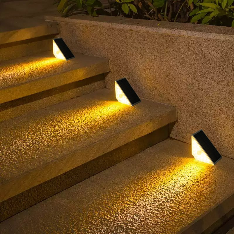 Durable Solar-Powered Under Step Light for Pathway Illumination