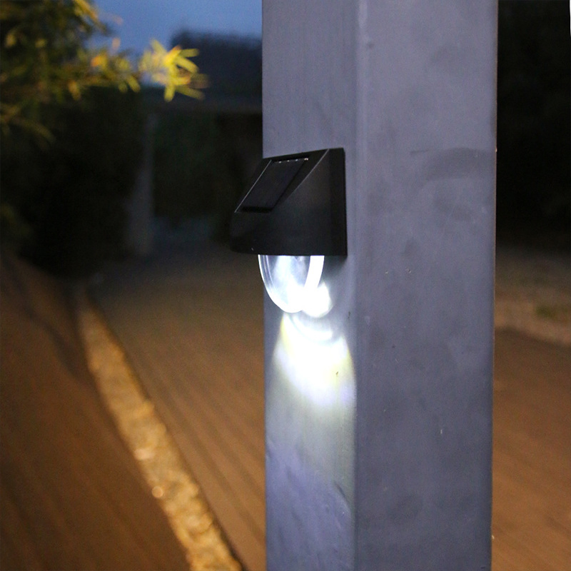 LED Outdoor Solar Wall Light Waterproof Home Courtyard Staircase Garden Corridor Step Lamp