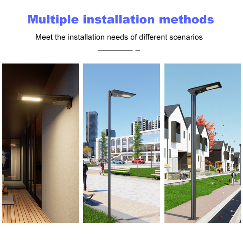 IP65 Waterproof Bollard Light ABS/PC Alloy 100W Integrated All in One Solar LED Outdoor Lighting