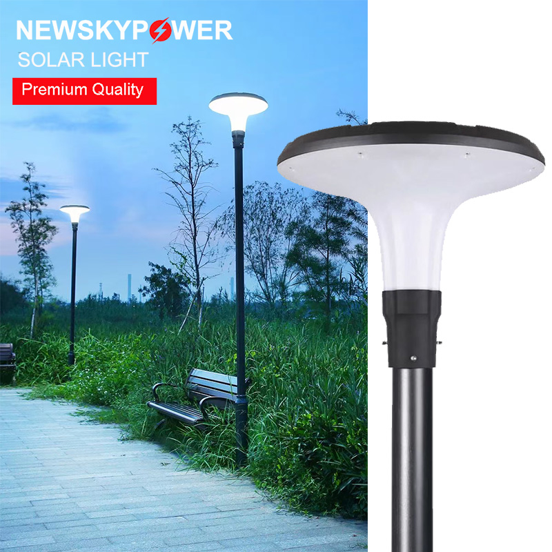 Die-Casting Aluminum 20-120W Power Saving IP65 Light Waterproof Solar Post Top Garden Light Housing LED Street Light