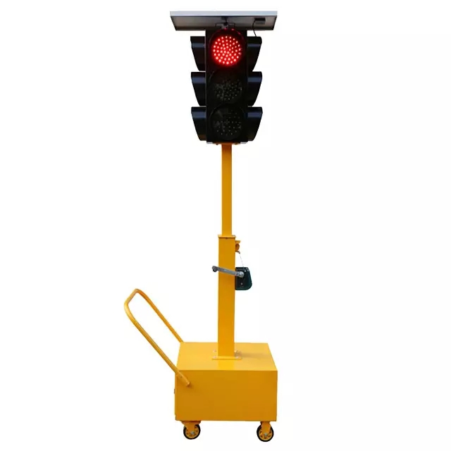 Solar Signal Lamp Arrow Traffic Cart Integrated Traffic Light Warning Lamp Portable Intersection Emergency Lights