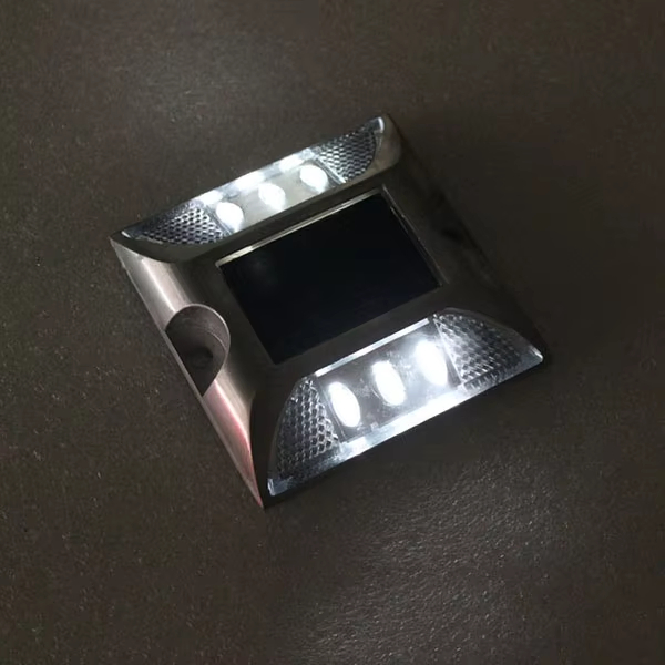 Waterproof Die Casting Aluminum Solar Powered Driveway Lamp Deck Dock Floor Light