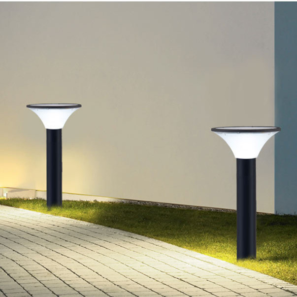 Garden Yeard Aluminum IP65 Solar LED Bollard Light 500lm