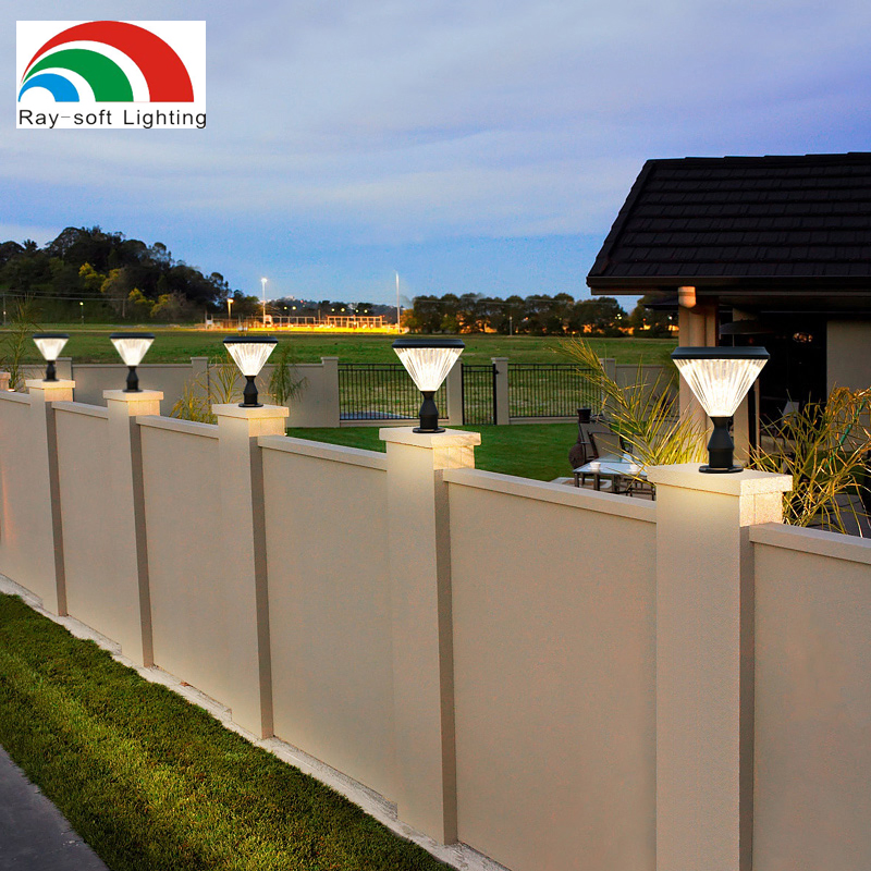 Premium Solar LED Pillar Light for Outdoor Gates