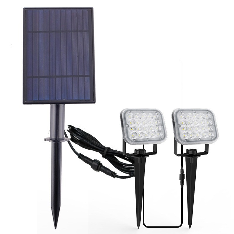 Solar Light Outdoor Garden Rectangle LED Panel Solar Ground Spike Spotlight
