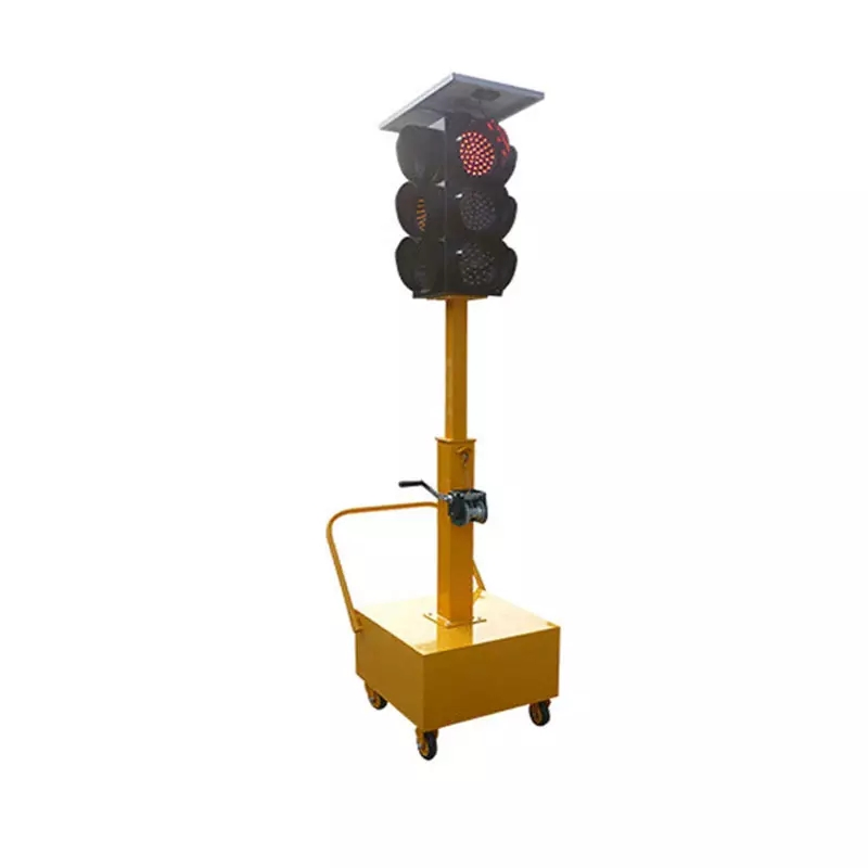 Solar Signal Lamp Arrow Traffic Cart Integrated Traffic Light Warning Lamp Portable Intersection Emergency Lights