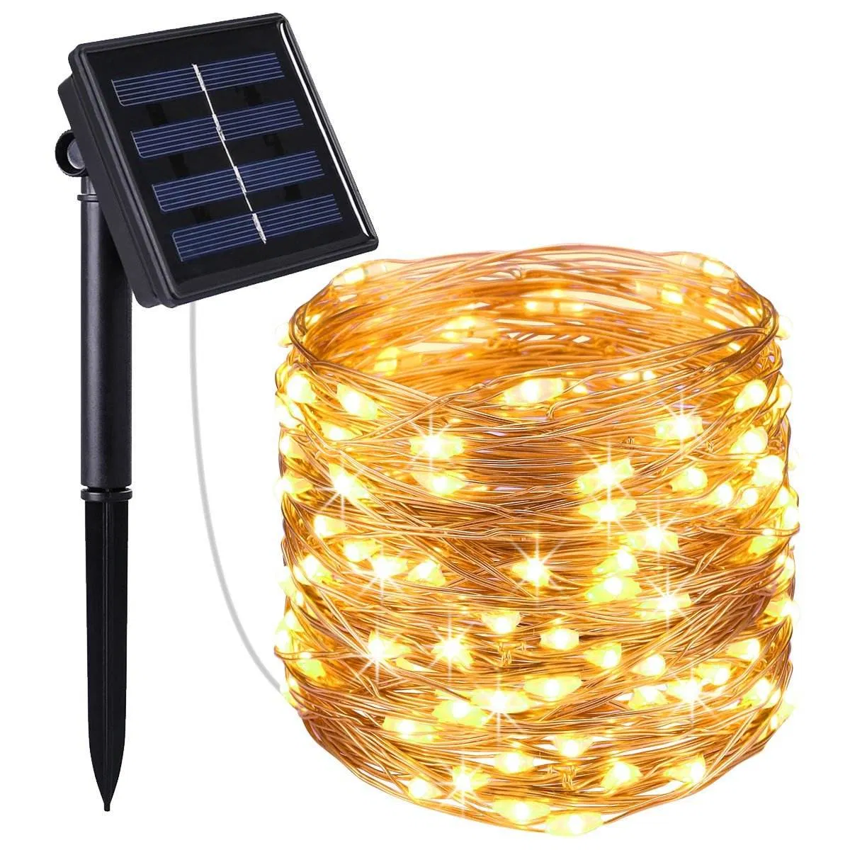 LED Outdoor Solar String Lights Fairy Christmas Party Decorative Light Garland Solar Garden