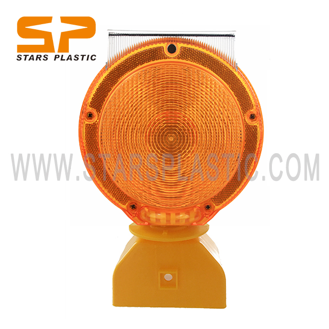 Solar Power High Bright LED Traffic Safety LED Flashing Barricade Warning Light Cone Light