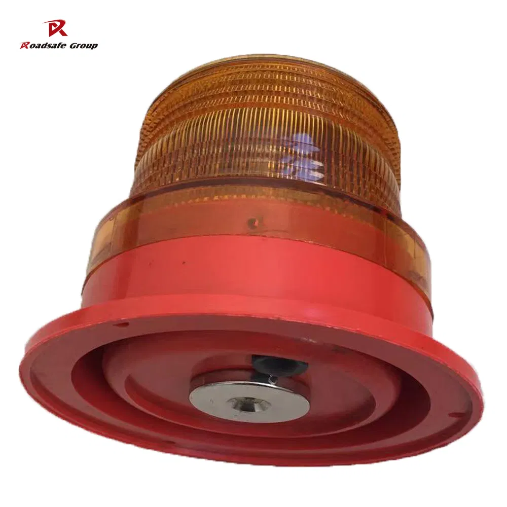 Traffic Safety Road LED Strobe Warning Beacon Light Blinker Solar Light Blinking Amber Warning Light