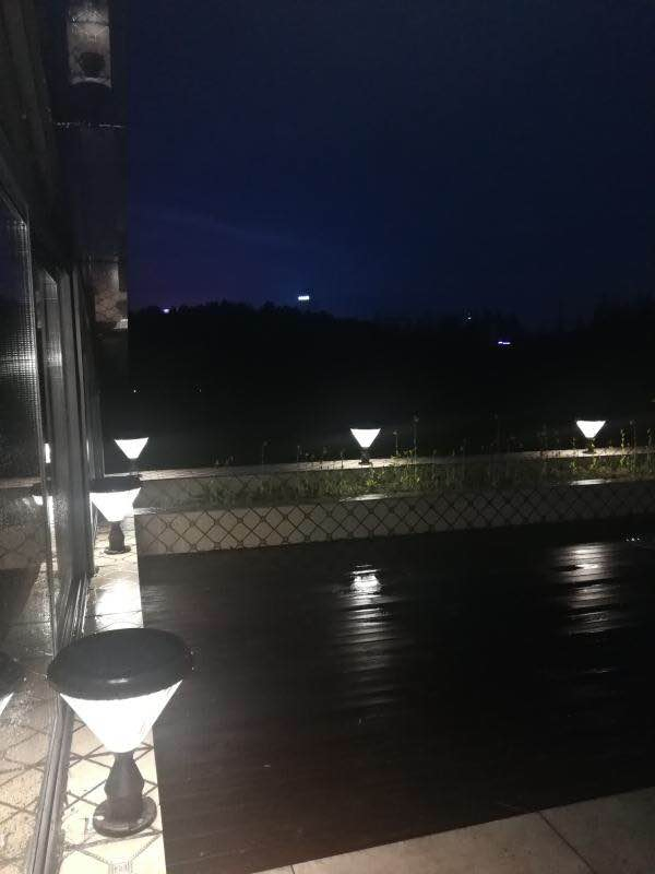 Gate Outside Post Bollard Walkway IP65 Solar Garden Pillar Light