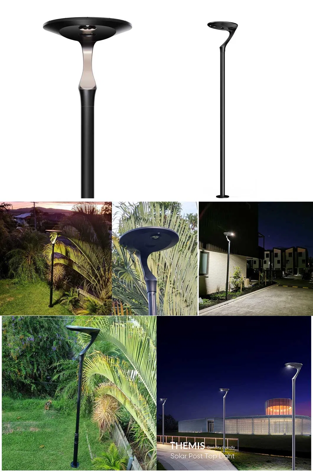 Solar Post Top Light Detail 6