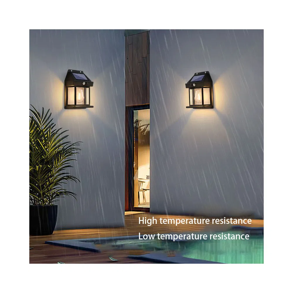 Outdoor Lights LED Garden Black up and Down Batteri Pole Steel Box Sign Board Hotel Security 60watt High Bay Solar Street Light