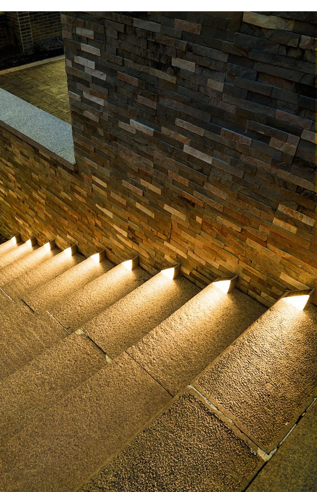 10LED Solar Motion Sensor Outdoor Step Lamp Waterproof Security Light