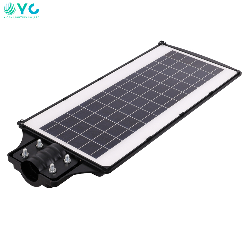Factory Outdoor Step Induction Waterproof IP66 All in One Integrated Reflector Lamp Intelligent LED Solar Powered Street Light