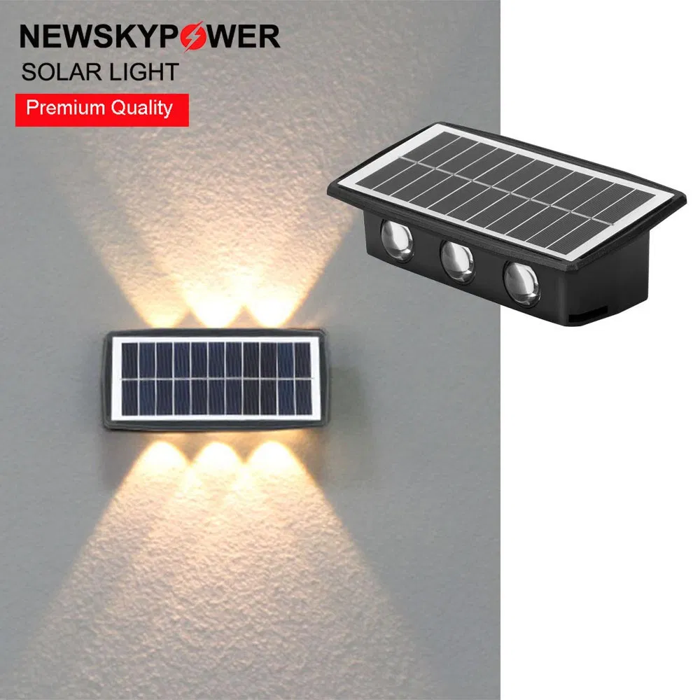 Waterproof Nordic Style Deck Step Wall Lighting Exterior Solar up Down Light