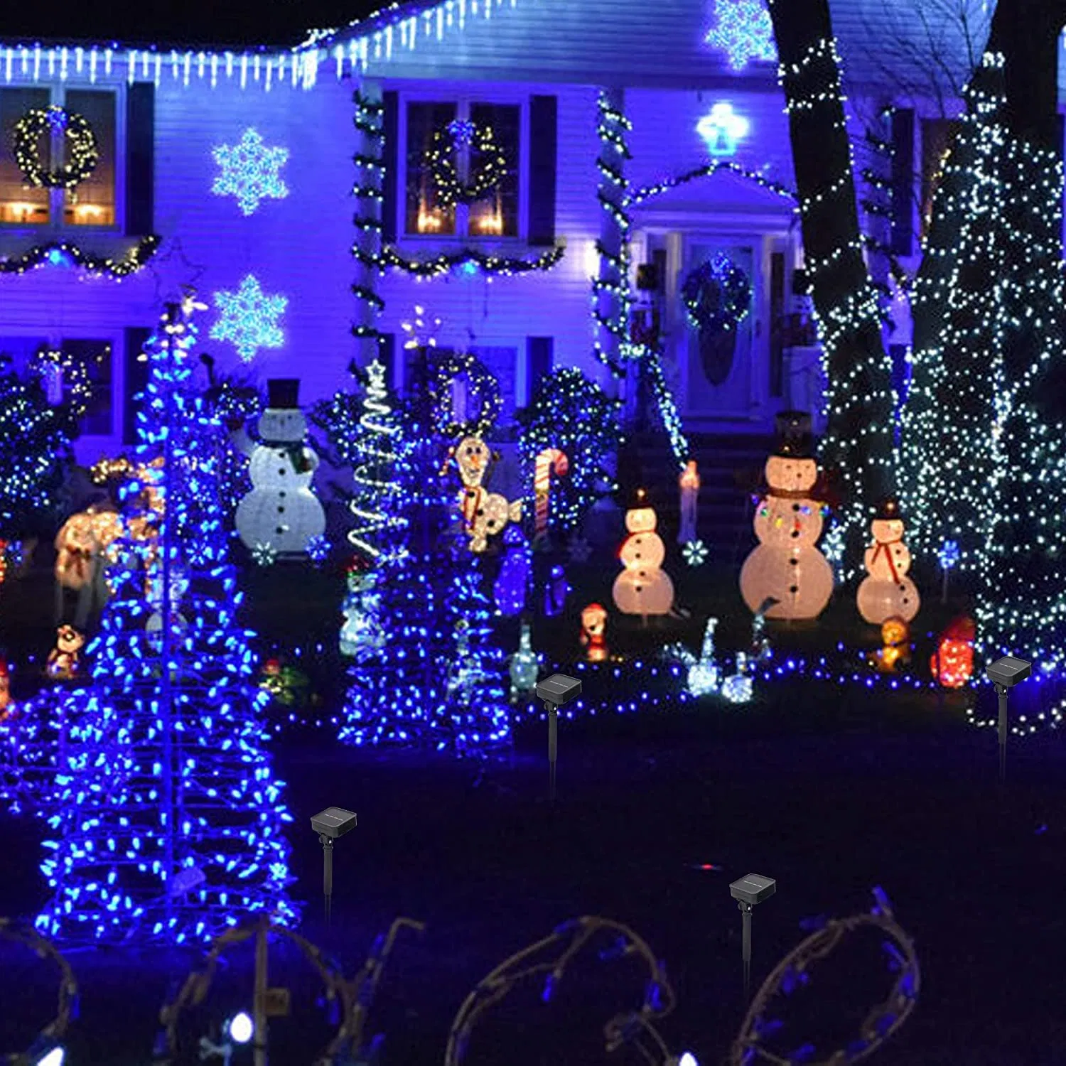 Solar String Lights Outdoor Solar Powered Waterproof Fairy Lights Copper Wire Lights for Christmas Party