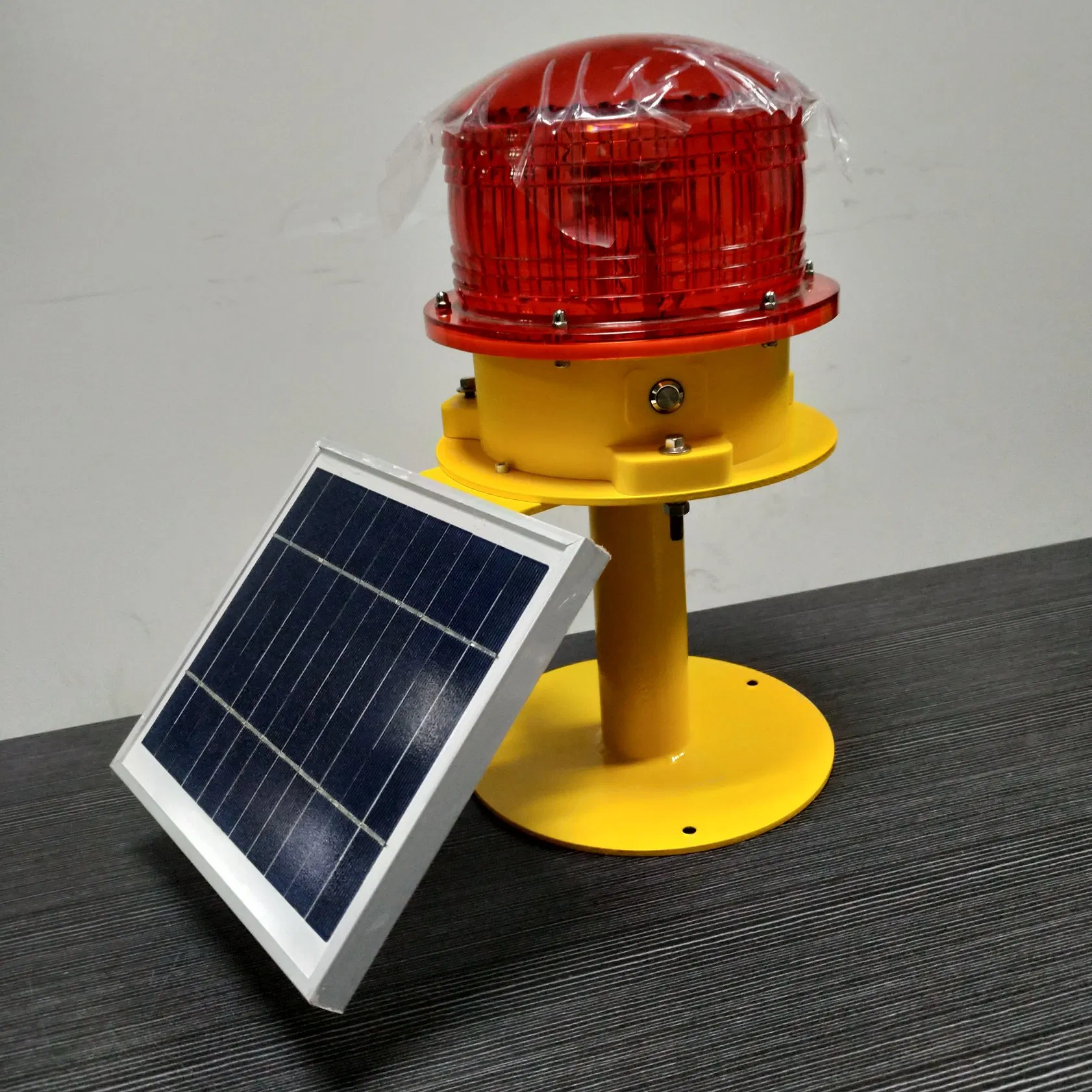 Solar Strobe Warning Light Flashing Lamp Waterproof IP67 Outdoor Traffic Light, Wireless Install Automatically Turn on 360° Bright LED