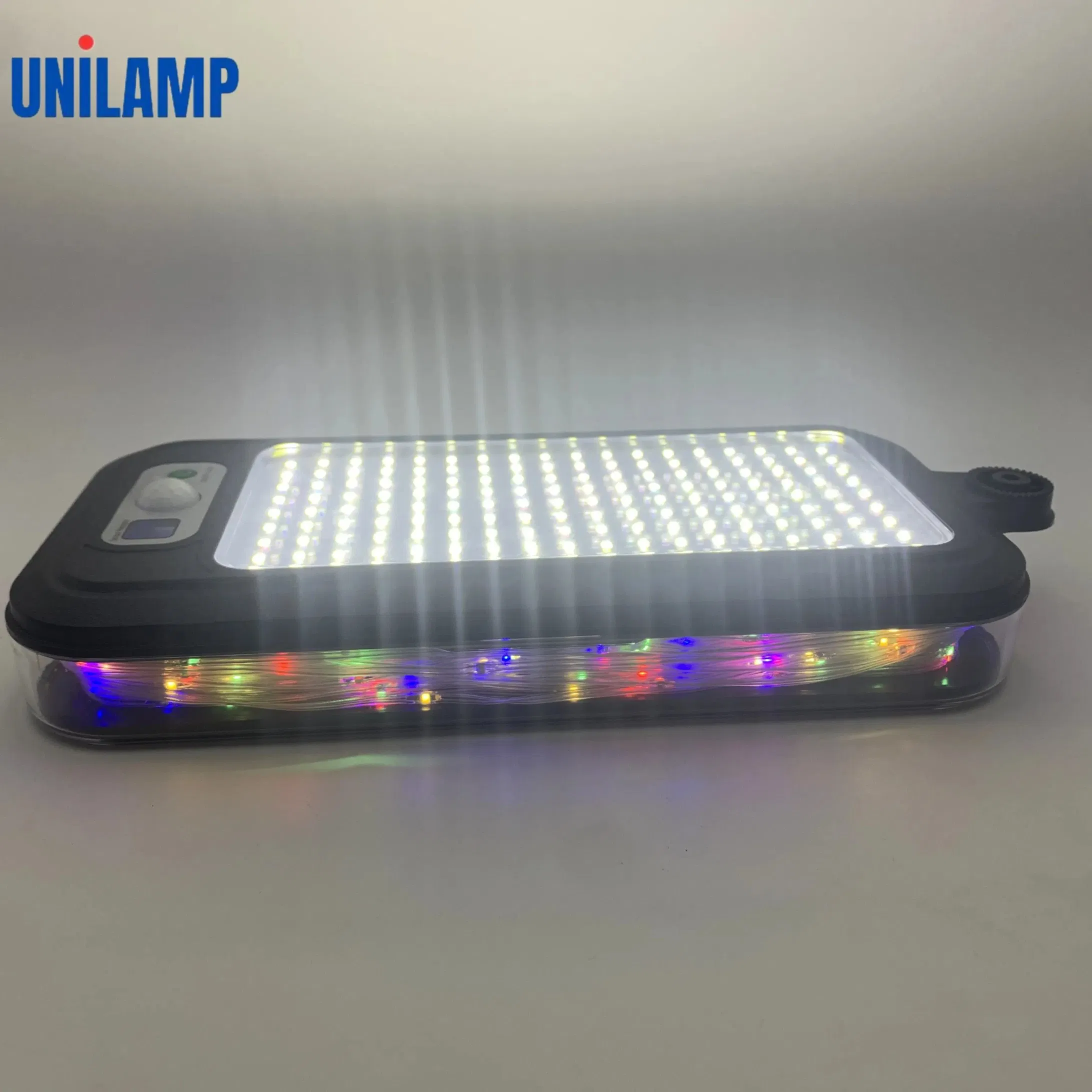 Solar-Powered LED Wall Light with Motion Sensor for Outdoor Security