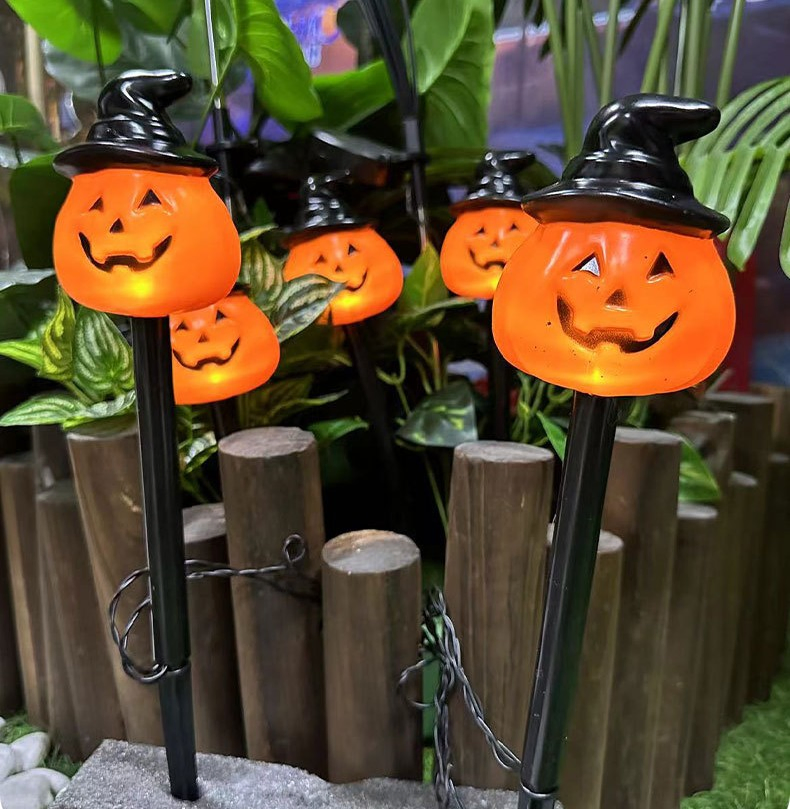 Halloween Decorative Light Outdoor Waterproof Solar Ghost Hand Candle Lights Courtyard Garden Lawn Ground LED Ground Lights