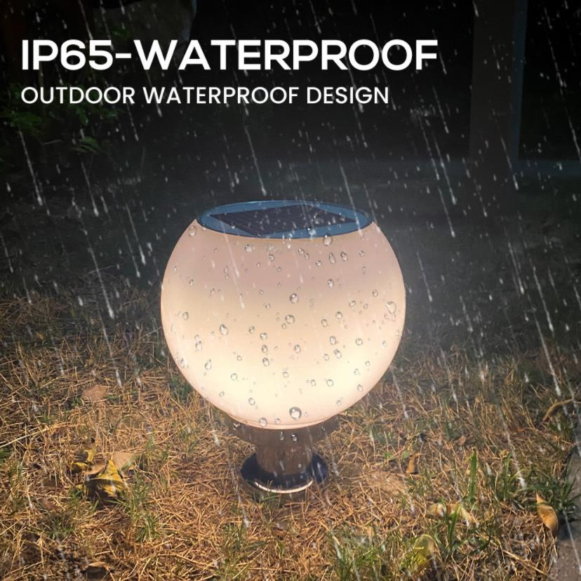 Outdoor Solar Waterproof Decorative Fence Yard Lawn Wall Pillar Lights Gate Light