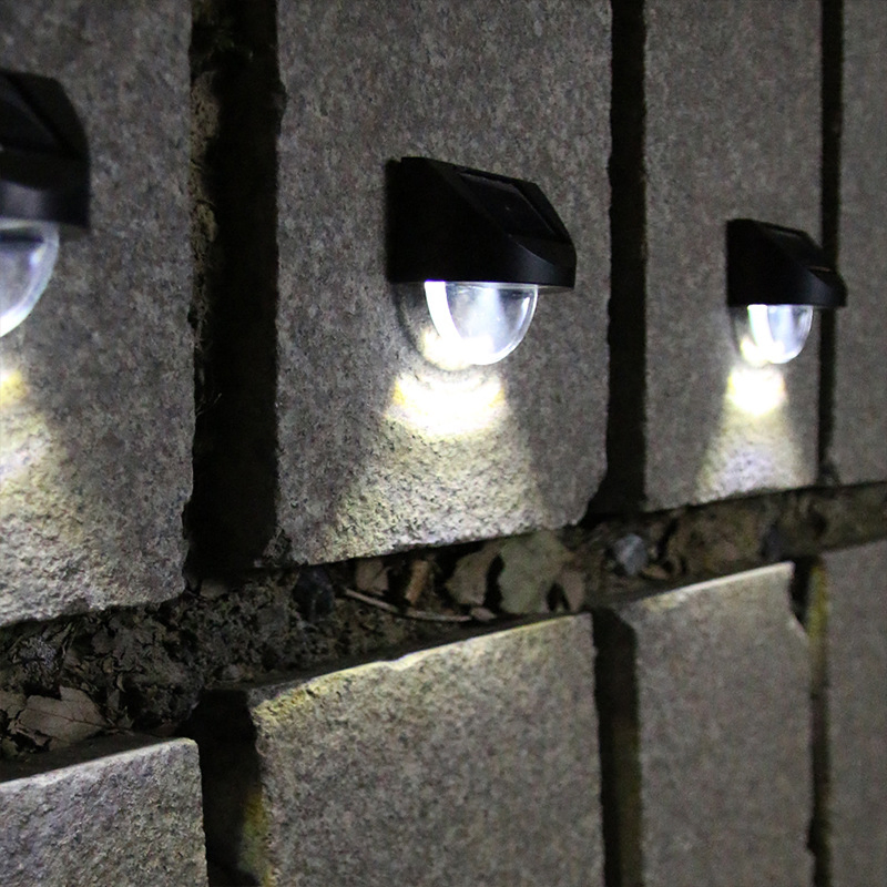 LED Outdoor Solar Wall Light Waterproof Home Courtyard Staircase Garden Corridor Step Lamp