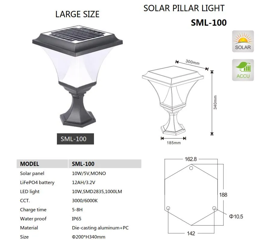 Solar Pillar Light 1