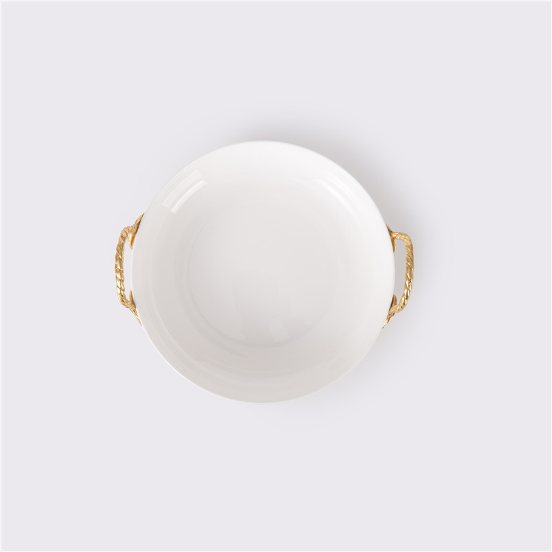 High-Quality Two-Eared Round Fruit Bowl Dried Fruit Bowl Dried Fruit Dish Manufacturer, Companies