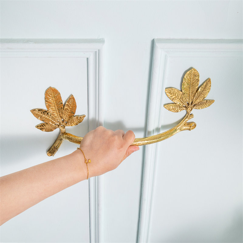 Solid Brass Grab Bar Detail
