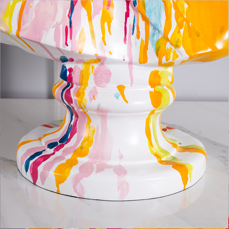 OEM Resin David Statue Resin Sculpture Ornaments Painted Figure David Portrait Statue Apollo Abstract Art Ceramic Floral Ornaments Manufacturer, Product