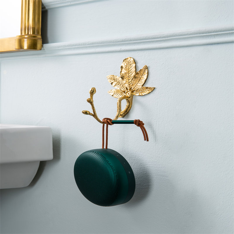 Solid Brass Small Coat Hook Detail 5
