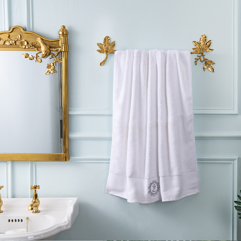 Solid Brass Towel Rack Detail 2