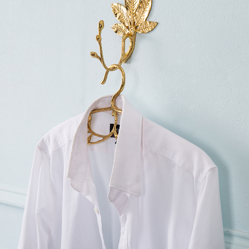 Solid Brass Coat Hanger Details